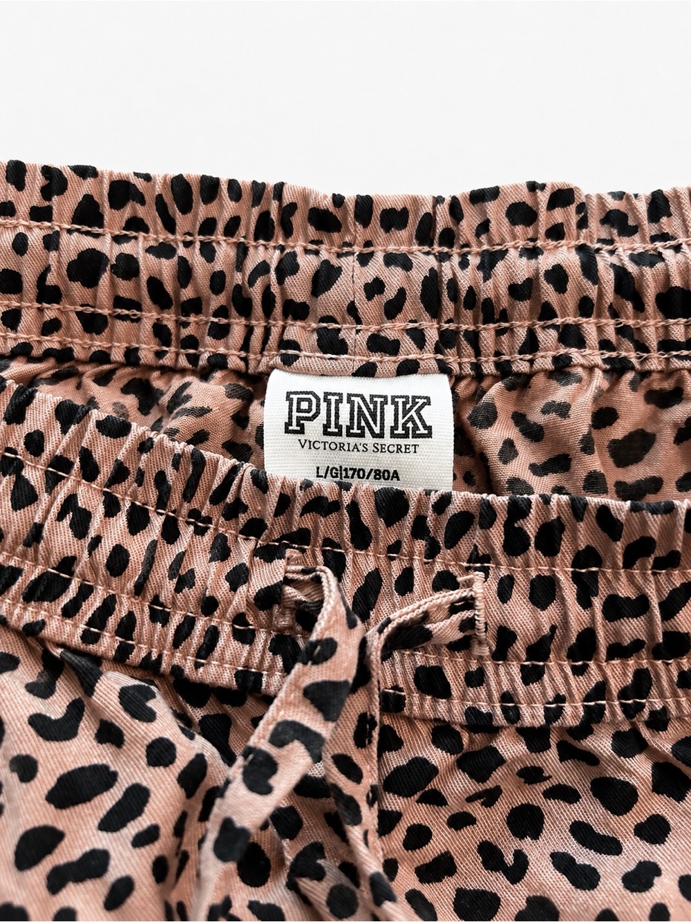 PINK Victoria's Secret Leopard Print Lounge Jogger Pants - Size Large - Picture 4 of 6